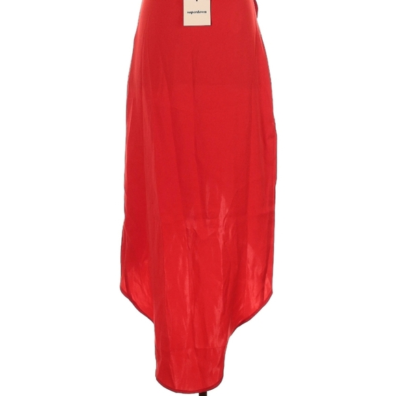 Superdown High Low Red Women's Skirt - Picture 5 of 5